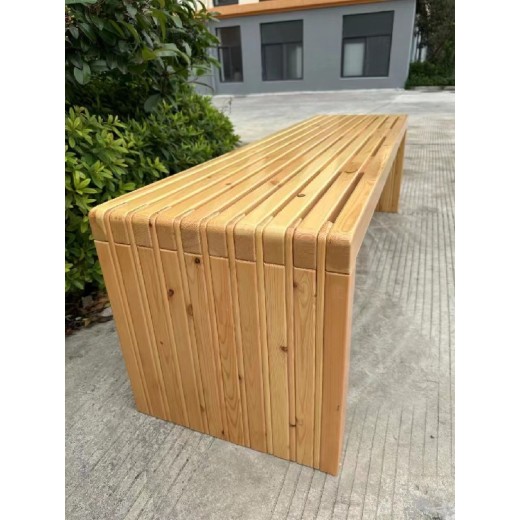 定制全实木榫卯结构公园椅简约大方材质