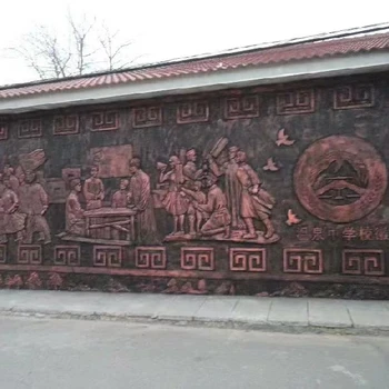 河南公園水泥直塑人物浮雕制作流程,水泥直塑人物浮雕定制