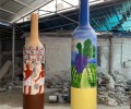 上海玻璃钢啤酒瓶子雕塑制作