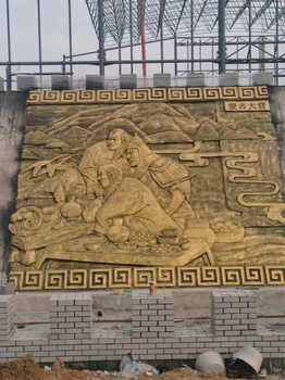 河南公園水泥直塑人物浮雕制作流程,水泥直塑人物浮雕定制