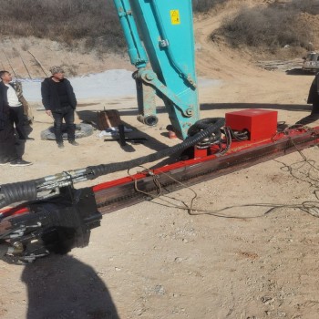 内蒙古乌兰察布打眼机操作流程挖机改螺旋钻机厂家