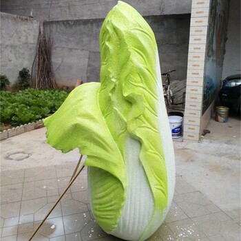 仿真大白菜雕塑草莓西瓜白菜模型定制