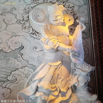 四大天王四大金剛惠安石雕大師制作惠安石雕傳神天王