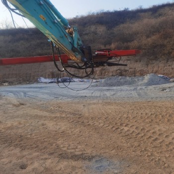 内蒙古乌兰察布打眼机操作流程挖机改螺旋钻机厂家