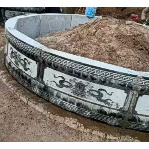 西藏墓地围坟石厂家定制