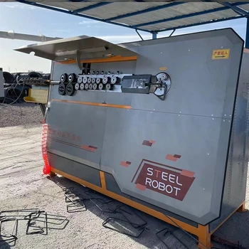 全自動鋼筋彎箍機觸摸屏顯示牽引伺服報警