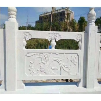 北京桥梁汉白玉石栏杆定制
