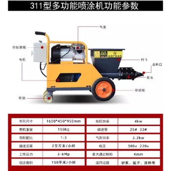 广东惠州多功能砂浆喷涂机器配件