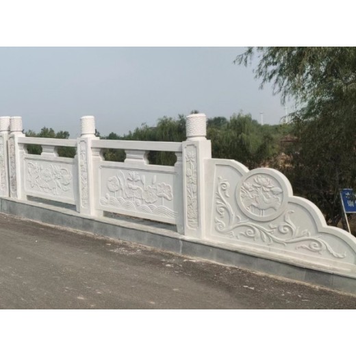 上海园林花岗岩石栏杆按尺寸定制产品美观大方