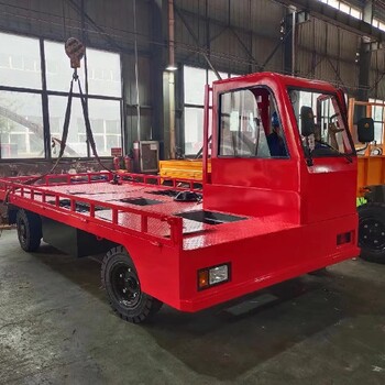 金山1噸電動(dòng)平板搬運(yùn)車(chē)電動(dòng)廠區(qū)轉(zhuǎn)運(yùn)車(chē)