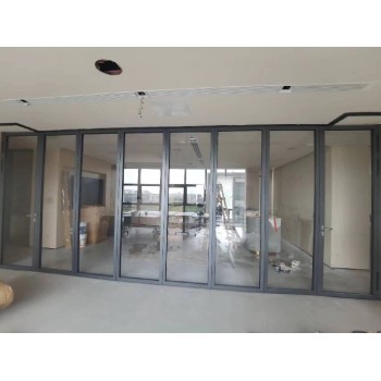江西赛勒尔无框玻璃隔断移动隔墙设计厂家80型玻璃门