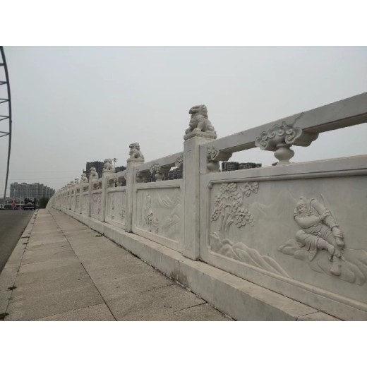 江苏园林景观石栏杆厂家直供景观桥石栏杆