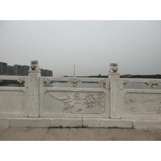 江苏景区园林景观石栏杆定制景观桥石栏杆