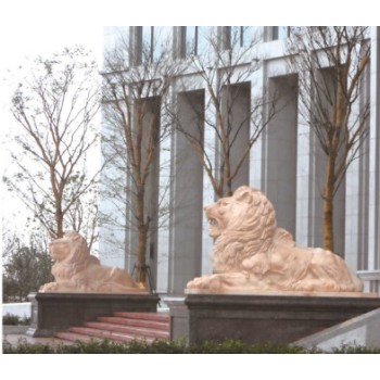 广东园林石雕动物定制石雕大象
