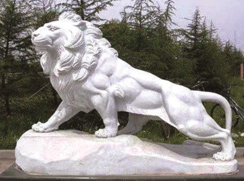 江西景观石雕动物定制石雕狮子