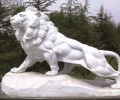 黑龙江公园石雕动物生产厂家石雕狮子