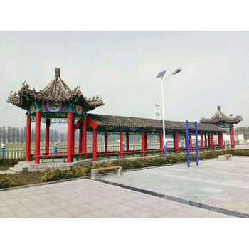 管城回族区仿古长廊效果图古建长廊制作