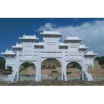 西藏园林石牌坊厂家，石牌楼