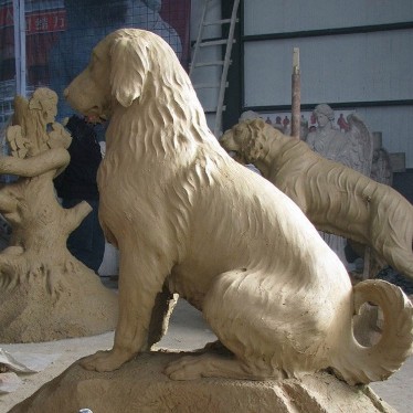 海南广场水泥雕塑定做造型水泥雕塑