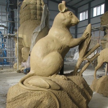 湖南广场水泥雕塑定做造型水泥雕塑