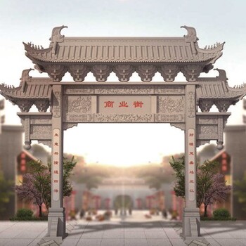 安徽寺廟石牌坊廠家，石牌樓