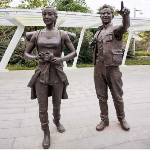 安徽公园铸铜雕塑定做铜雕人物