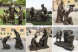 山东公园铸铜雕塑厂家电话铜雕人物