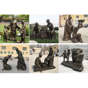 河北公园铸铜雕塑厂家电话铜雕人物
