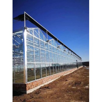 四川智能玻璃温室厂家玻璃连栋温室