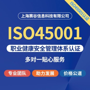 湖南ISO45001认证咨询标准