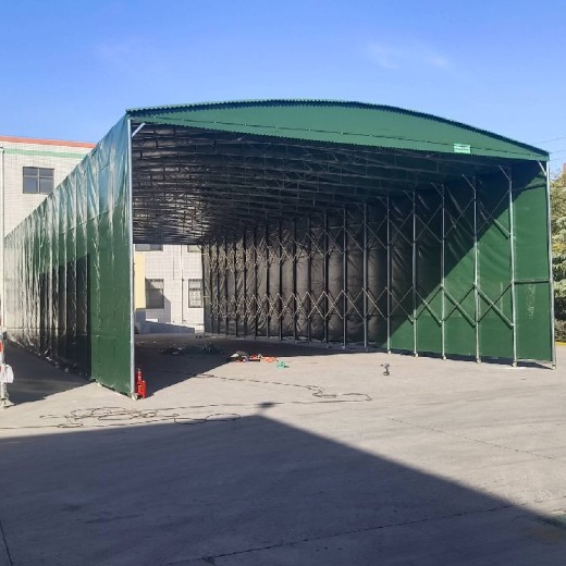 南京导轨式电动棚通道雨棚工厂内均可用移动雨棚