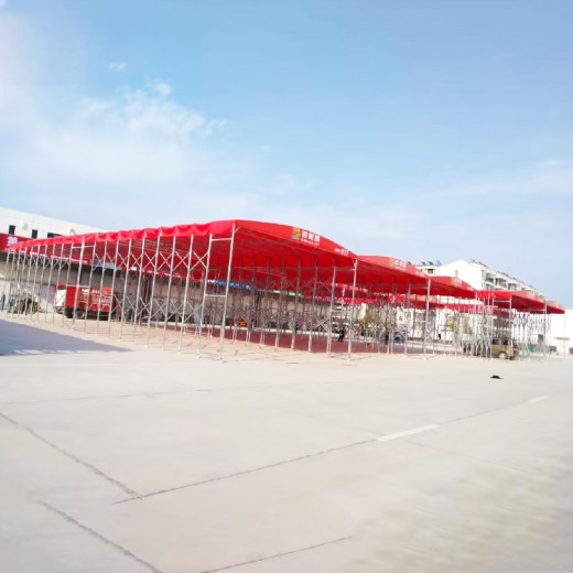 南京电动推拉雨棚通道雨棚工厂自产自销大型移动雨棚