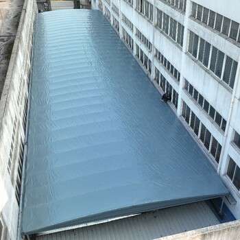 南京電動推拉雨棚通道雨棚抗風性能好移動伸縮雨棚