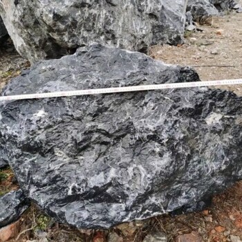 鄂爾多斯黑山石出售,踏步河道景觀黑色石頭
