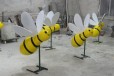 生产玻璃钢卡通蜜蜂雕塑定制,玻璃钢昆虫主题雕塑