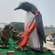 市户外企鹅雕塑图