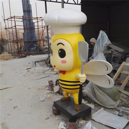 玻璃鋼卡通蜜蜂雕塑廠家,玻璃鋼昆蟲(chóng)主題雕塑