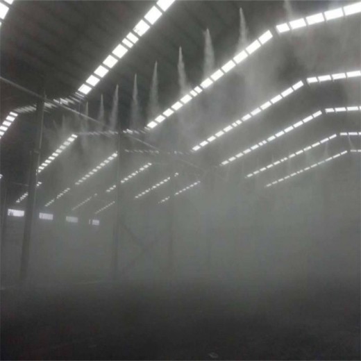 普洱搅拌站厂房车间喷淋降尘设备上门安装,景区造雾系统