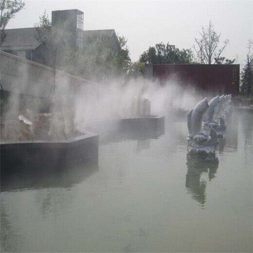 武漢人工造霧景觀,施工除塵降溫景觀工程