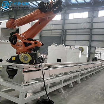 淄博机器人第七轴结构机器人伺服行走滑台机器人地面行走轴