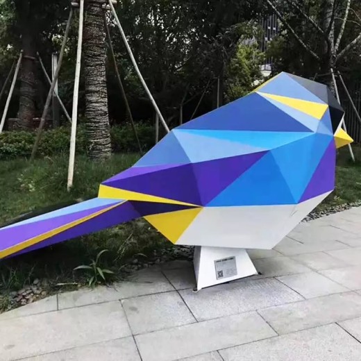 天津创意不锈钢小鸟雕塑加工定制