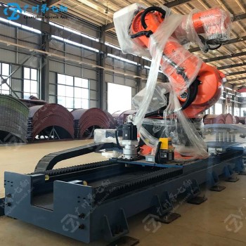 淄博机器人第七轴结构机器人伺服行走滑台机器人地面行走轴