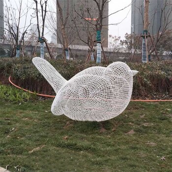 北京大型不銹鋼小鳥雕塑加工定制