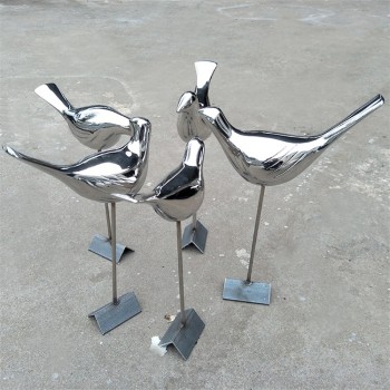 不锈钢小鸟雕塑定做