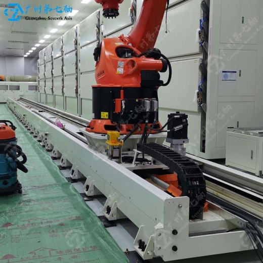 杭州机器人第七轴规格机器人地轨机器人地面行走轴