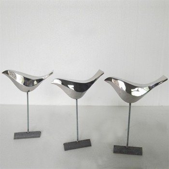 河北制作不锈钢小鸟雕塑图片