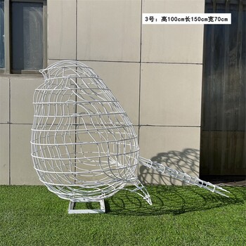曲陽新款不銹鋼小鳥雕塑定制