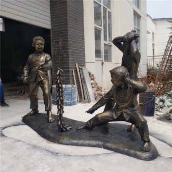 青铜童趣主题雕塑加工厂