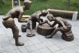 曲阳彩色童趣主题雕塑,儿童玩耍雕塑