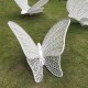 公园不锈钢蝴蝶雕塑图